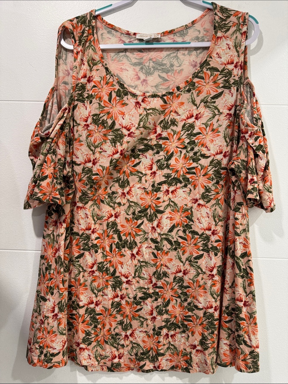 Westport 1962 Floral Pink Rayon Blend Skirt